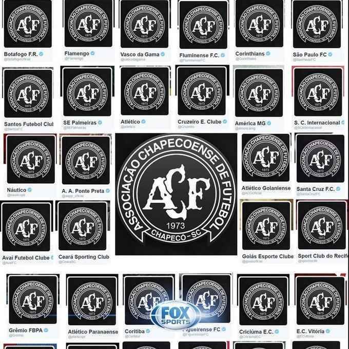 Emissora que perdeu profissionais na tragdia, Fox Sports tambm postou homenagens no Twitter 