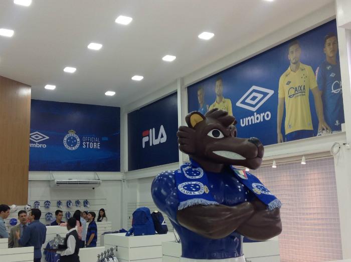 Fotos da Cruzeiro Official Store (crdito: Cruzeiro/Divulgao)