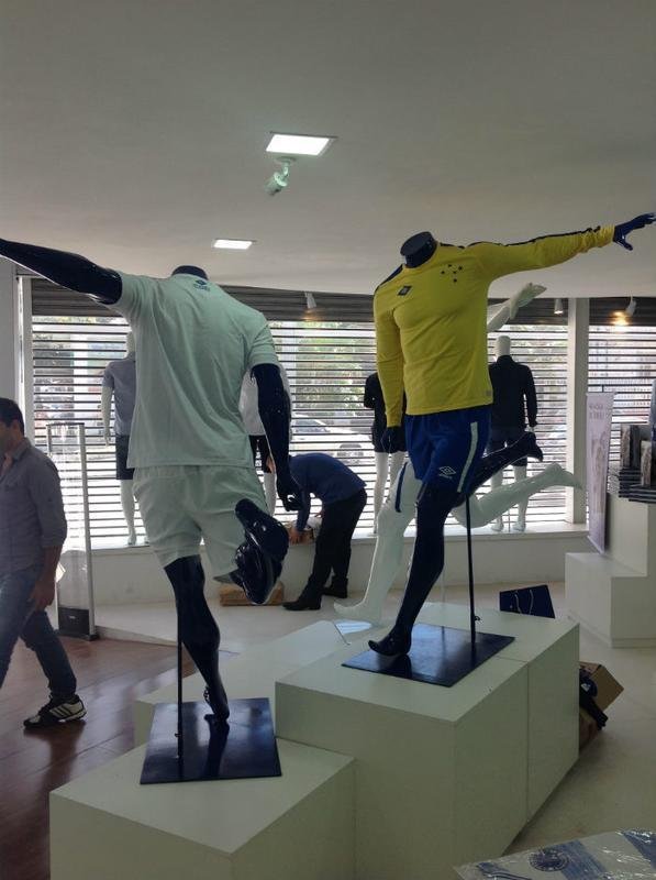 Fotos da Cruzeiro Official Store (crdito: Cruzeiro/Divulgao)