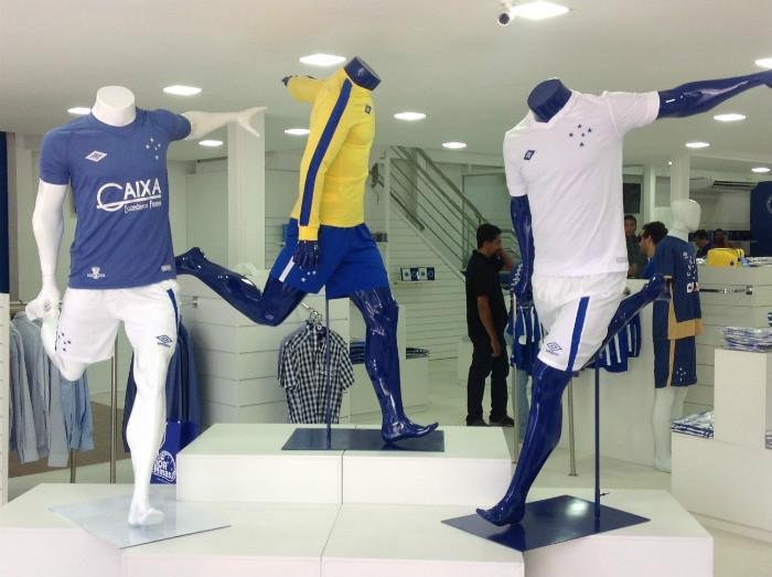 Fotos da Cruzeiro Official Store (crdito: Cruzeiro/Divulgao)
