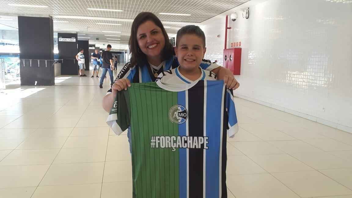 Ambiente na Arena antes da final da Copa do Brasil entre Grmio e Atltico