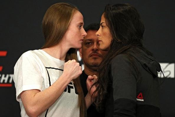 Pesagem do UFC Fight Night em Albany - J.J. Aldrich (52,3kg) x Juliana Lima (52,4kg) 