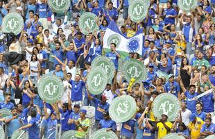 O Mineiro foi palco de homenagens s vtimas da tragdia com o avio da delegao da Chapecoense antes e durante Cruzeiro x Corinthians