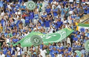 O Mineiro foi palco de homenagens s vtimas da tragdia com o avio da delegao da Chapecoense antes e durante Cruzeiro x Corinthians