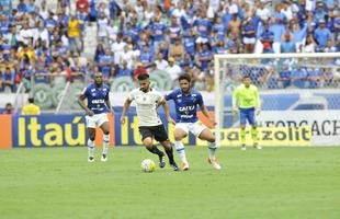 Veja imagens do primeiro tempo do jogo entre Cruzeiro e Corinthians