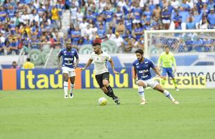 Veja imagens do primeiro tempo do jogo entre Cruzeiro e Corinthians