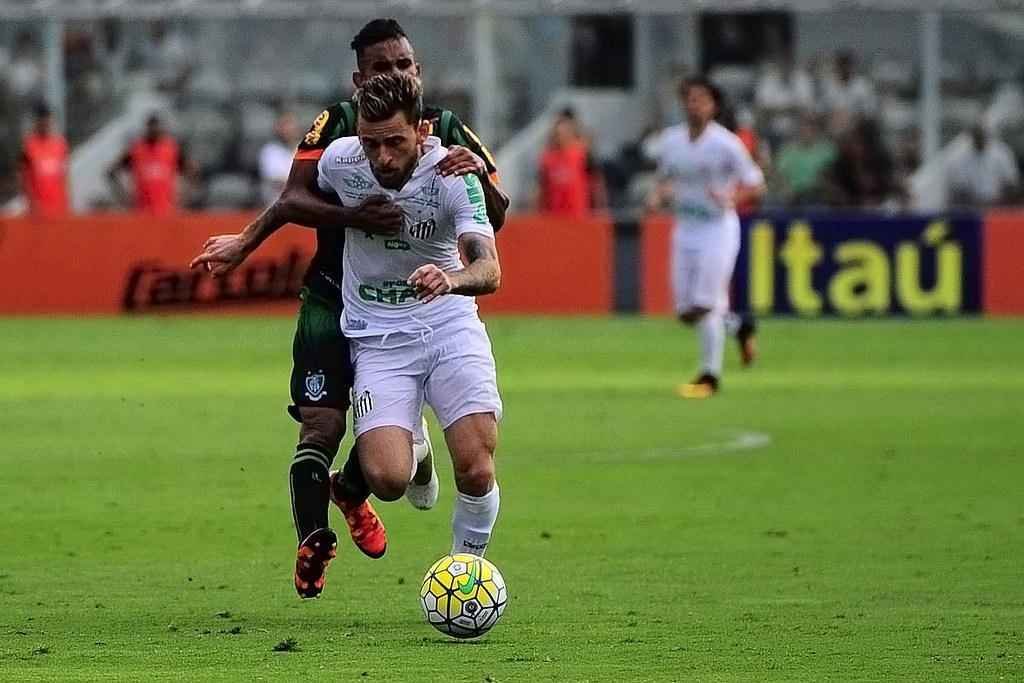 Imagens da vitria do Santos sobre o Amrica