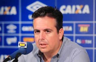 Veja imagens da entrevista coletiva da diretoria do Cruzeiro
