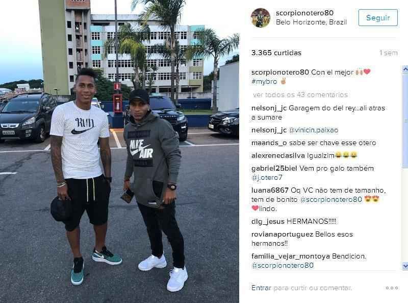 Otero e o irmo em BH