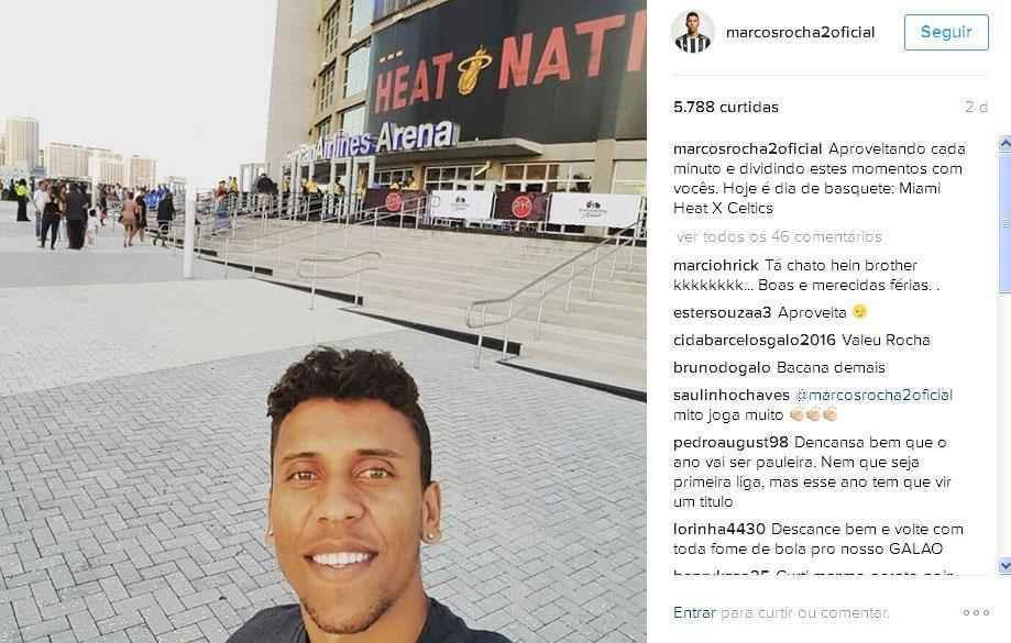 Marcos Rocha curte frias nos Estados Unidos