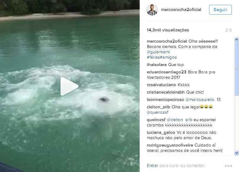 Marcos Rocha curte frias nos Estados Unidos