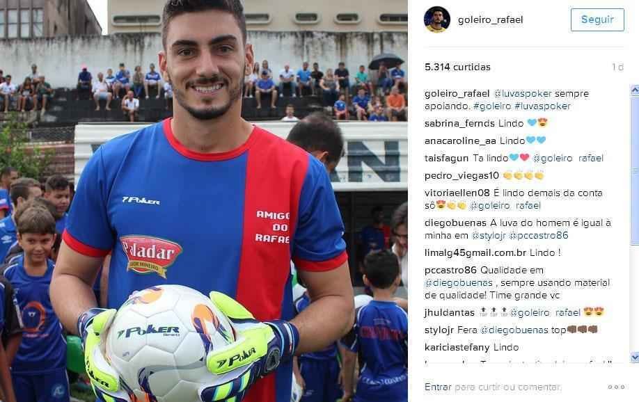 Rafael promoveu jogo beneficente durante as frias