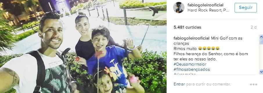 Fbio e a famlia em Cancun