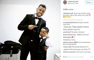 Rafael Carioca postou uma foto com o filho