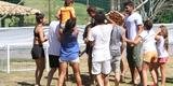 Rafael Moura com familiares e amigos em Esmeraldas