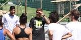 Rafael Moura com familiares e amigos em Esmeraldas