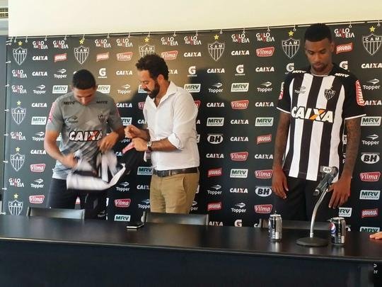 Danilo Barcelos e Felipe Santana foram apresentados nesta tera-feira na Cidade do Galo