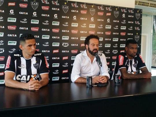 Danilo Barcelos e Felipe Santana foram apresentados nesta tera-feira na Cidade do Galo