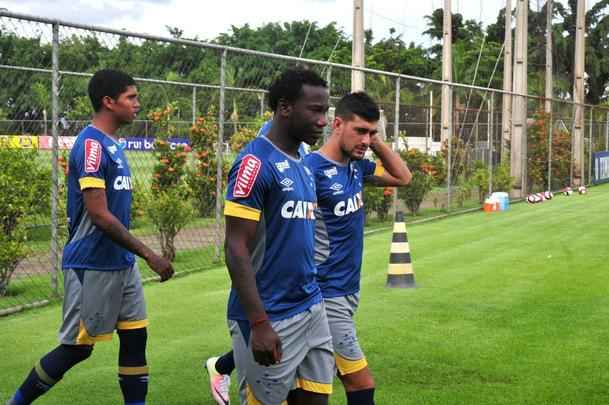 Nesta sexta-feira, o treinamento na Toca da Raposa ll foi bastante intenso 