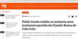 Veculos chilenos anunciam proposta do Atltico por volante Claudio Baeza, do Colo Colo
