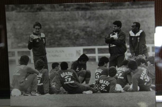 Carlos Alberto em treino da Seleo para a Olimpada de 1988