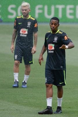 Treino da Seleção Brasileira no Engenhão, no Rio de Janeiro, visando ao Jogo da Amizade