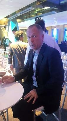 Mano Menezes, tcnico do Cruzeiro, marcou presena na festa de lanamento do Estadual