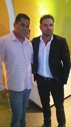 Leston Jnior e Mrcio Botelho, tcnico e presidente do Villa Nova, respectivamente