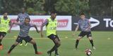 Volante Elias participou nesta quinta-feira do seu primeiro treino como jogador do Atltico. Roger Machado comandou uma atividade com bola utilizando atletas que no jogaram ou atuaram pouco diante do Cruzeiro