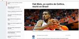 Brasileiros do basquete lamentam morte de Fab Melo