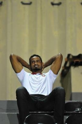 Goleiro Bruno acompanhou vitria do Boa sobre o Arax das arquibancadas do Estdio Dilzon Melo e vibrou muito com gols do seu novo clube