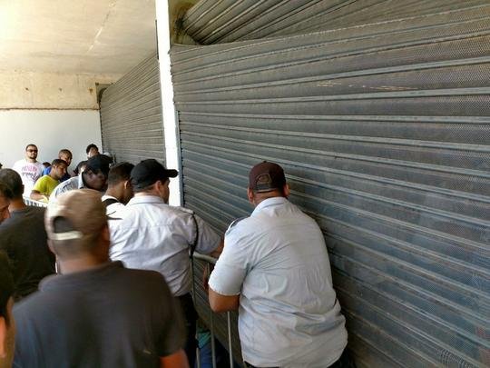 Confusão na torcida do Atlético, na Bilheteria Norte