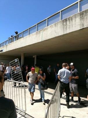Confusão na torcida do Atlético, na Bilheteria Norte