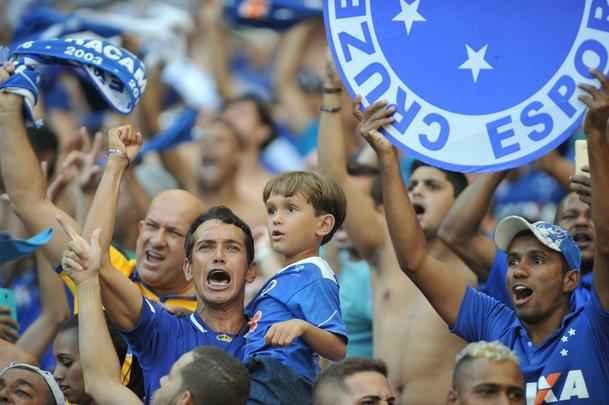 Torcida do Cruzeiro no clssico contra o Atltico, no Mineiro, pela 10 rodada do Estadual