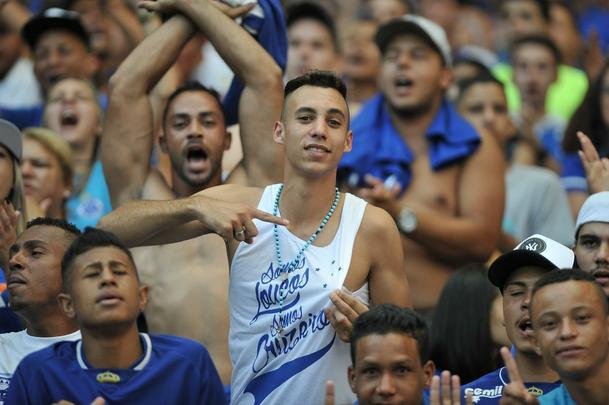 Torcida do Cruzeiro no clssico contra o Atltico, no Mineiro, pela 10 rodada do Estadual