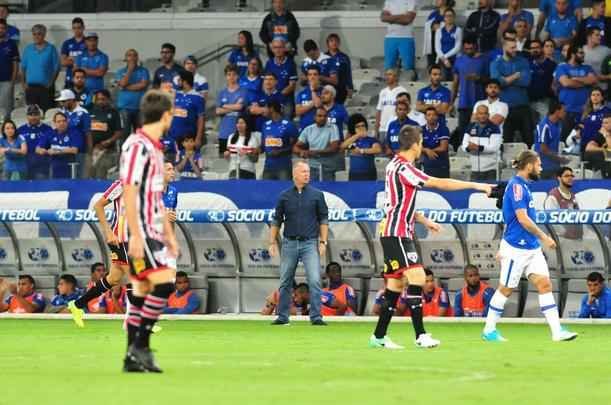 Imagens de Cruzeiro x So Paulo, pela quarta fase da Copa do Brasil, no Mineiro