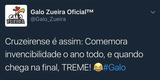 Campees mineiros, atleticanos tiram sarro de cruzeirenses na internet