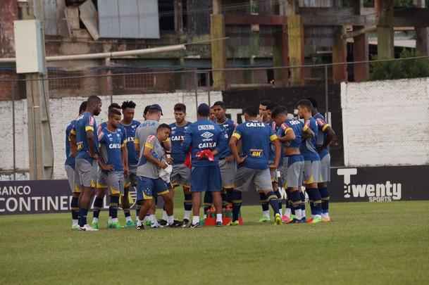 Imagens do treino do Cruzeiro antes do jogo contra o Nacional-PAR, pela Copa Sul-Americana