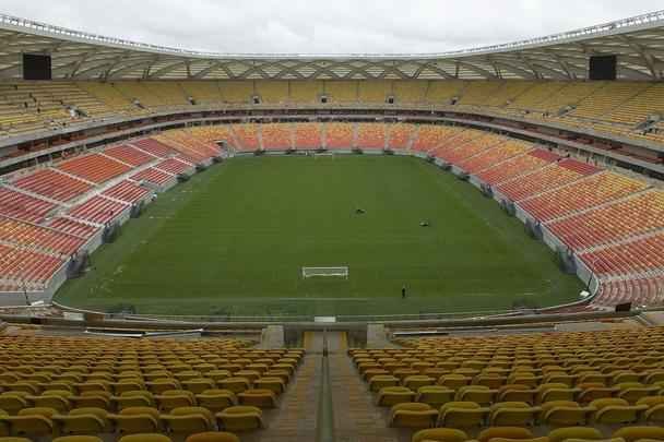 A Arena da Amaznia, em Manaus, foi inaugurada em 9 de maro de 2014, tem capacidade para 42.374 espectadores e receber quatro jogos da Copa do Mundo