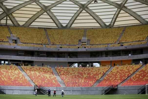 A Arena da Amaznia, em Manaus, foi inaugurada em 9 de maro de 2014, tem capacidade para 42.374 espectadores e receber quatro jogos da Copa do Mundo