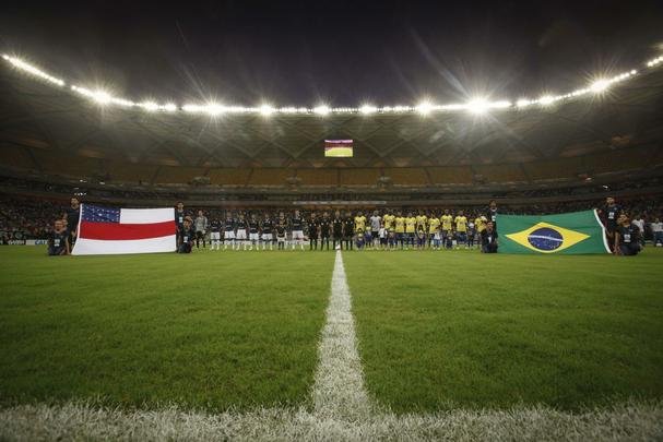 A Arena da Amaznia, em Manaus, foi inaugurada em 9 de maro de 2014, tem capacidade para 42.374 espectadores e receber quatro jogos da Copa do Mundo