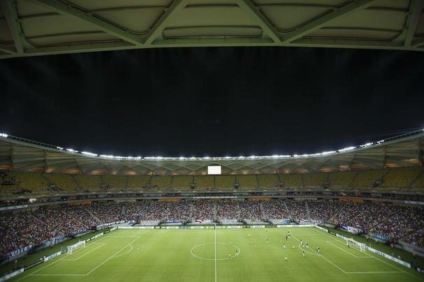 A Arena da Amaznia, em Manaus, foi inaugurada em 9 de maro de 2014, tem capacidade para 42.374 espectadores e receber quatro jogos da Copa do Mundo