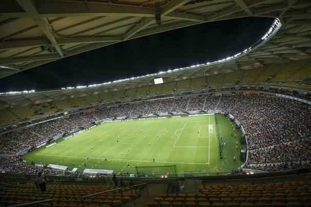 A Arena da Amaznia, em Manaus, foi inaugurada em 9 de maro de 2014, tem capacidade para 42.374 espectadores e receber quatro jogos da Copa do Mundo