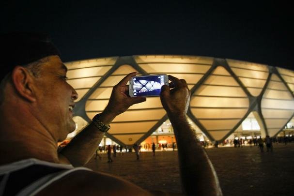 A Arena da Amaznia, em Manaus, foi inaugurada em 9 de maro de 2014, tem capacidade para 42.374 espectadores e receber quatro jogos da Copa do Mundo