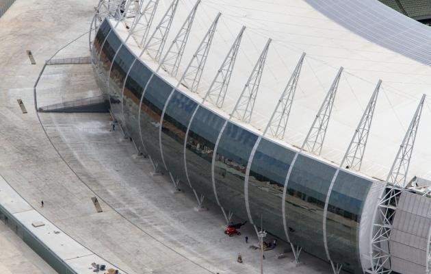 A Arena Castelão, em Fortaleza, foi inaugurada em 16 de dezembro de 2012, tem capacidade para 63.903 espectadores e receberá seis jogos da Copa do Mundo