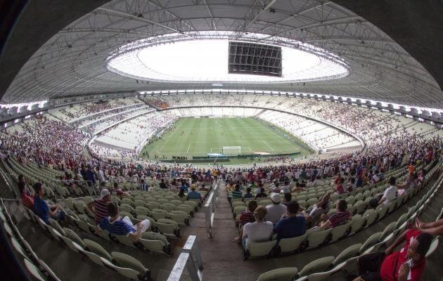A Arena Castelão, em Fortaleza, foi inaugurada em 16 de dezembro de 2012, tem capacidade para 63.903 espectadores e receberá seis jogos da Copa do Mundo