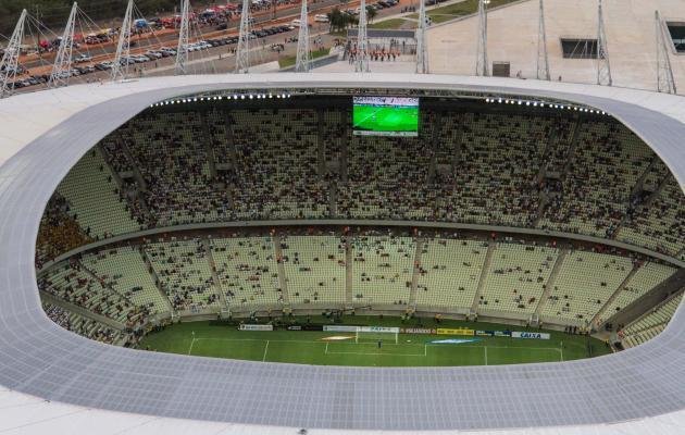 A Arena Castelão, em Fortaleza, foi inaugurada em 16 de dezembro de 2012, tem capacidade para 63.903 espectadores e receberá seis jogos da Copa do Mundo