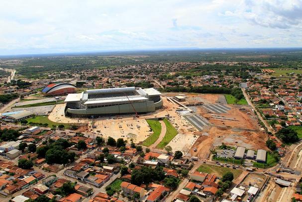 A Arena Pantanal, em Cuiab, foi inaugurada em 28 de maro de 2014, tem capacidade para 42.968 espectadores e receber quatro jogos da Copa do Mundo
