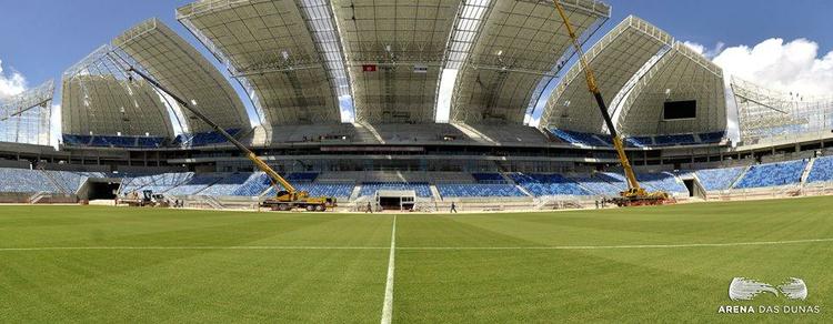 A Arena das Dunas, de Natal, foi inaugurada em 22 de janeiro de 2014, tem capacidade para 56.320 espectadores, e receber quatro jogos da Copa do Mundo