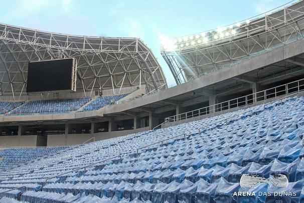 A Arena das Dunas, de Natal, foi inaugurada em 22 de janeiro de 2014, tem capacidade para 56.320 espectadores, e receber quatro jogos da Copa do Mundo